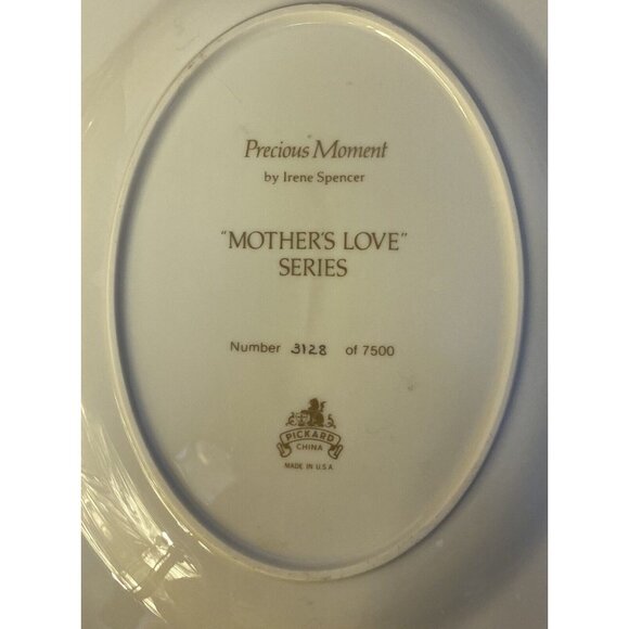 First Edition Collector Plate Precious Moment Irene Spencer Pickard China - Picture 6 of 11